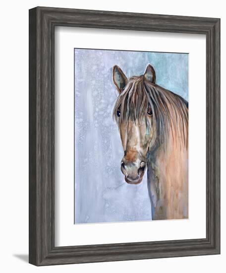 Gentle Stallion 2-Doris Charest-Framed Art Print