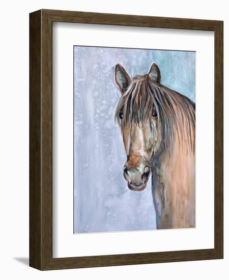 Gentle Stallion 2-Doris Charest-Framed Art Print