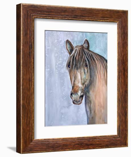 Gentle Stallion 2-Doris Charest-Framed Art Print