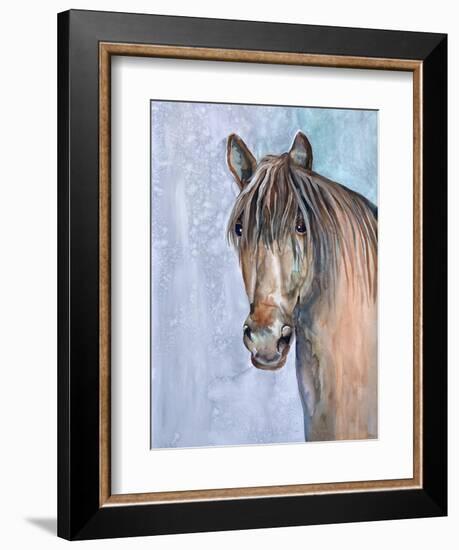 Gentle Stallion 2-Doris Charest-Framed Art Print