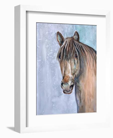 Gentle Stallion 2-Doris Charest-Framed Art Print