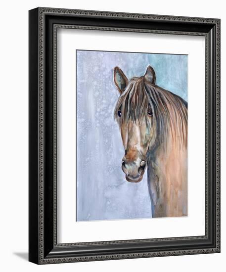 Gentle Stallion 2-Doris Charest-Framed Art Print