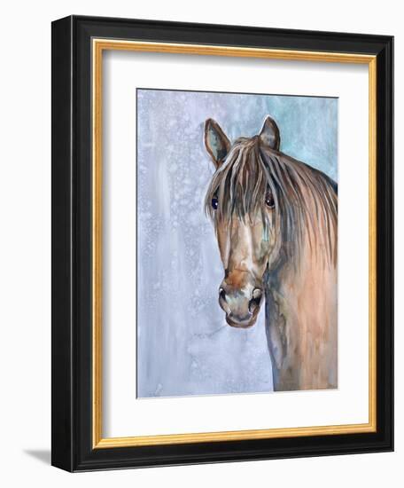 Gentle Stallion 2-Doris Charest-Framed Art Print