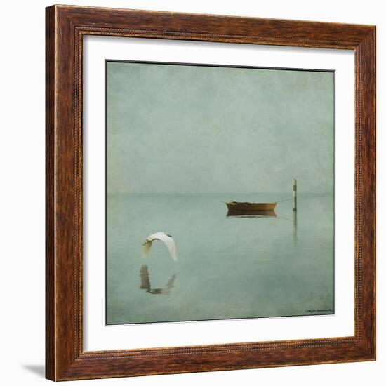 Gentle Sunrise in the Bay 1-Carlos Casamayor-Framed Giclee Print