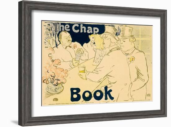 Gentleman At Table-Henri de Toulouse-Lautrec-Framed Art Print