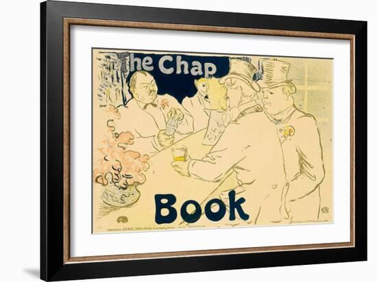 Gentleman At Table-Henri de Toulouse-Lautrec-Framed Art Print