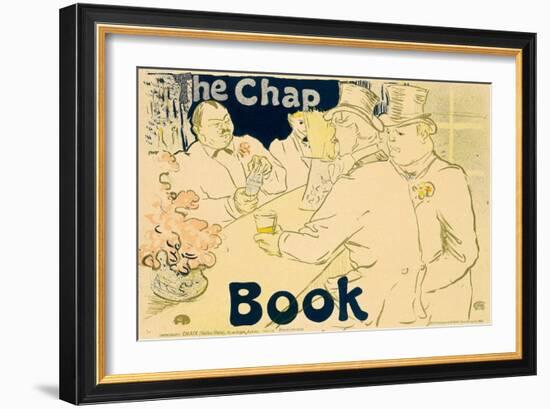 Gentleman At Table-Henri de Toulouse-Lautrec-Framed Art Print