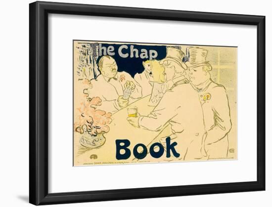 Gentleman At Table-Henri de Toulouse-Lautrec-Framed Art Print