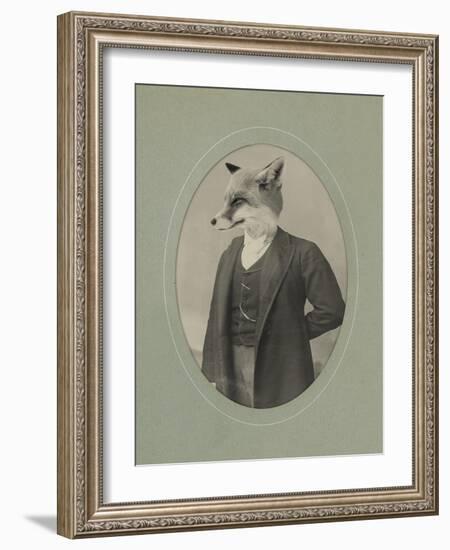 Gentleman Fox-J Hovenstine Studios-Framed Giclee Print