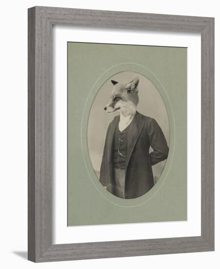 Gentleman Fox-J Hovenstine Studios-Framed Giclee Print