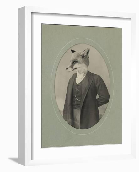 Gentleman Fox-J Hovenstine Studios-Framed Giclee Print