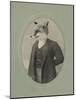 Gentleman Fox-J Hovenstine Studios-Mounted Giclee Print