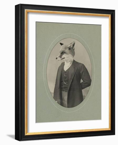 Gentleman Fox-J Hovenstine Studios-Framed Giclee Print