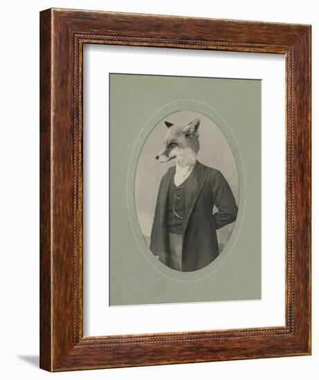 Gentleman Fox-J Hovenstine Studios-Framed Giclee Print