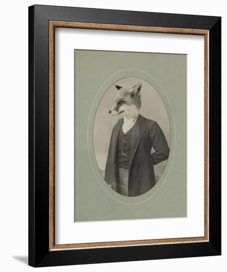 Gentleman Fox-J Hovenstine Studios-Framed Giclee Print