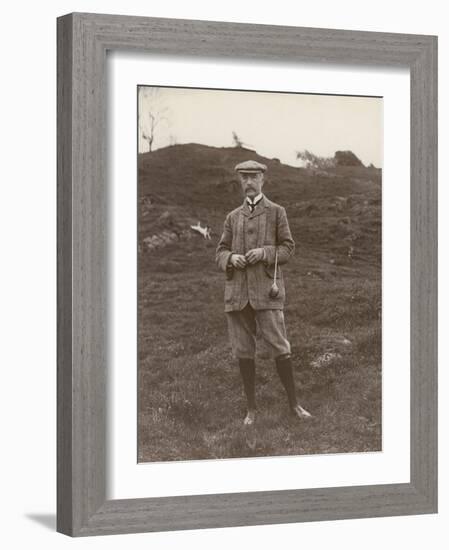 Gentleman in His Plus-Fours Ready to Play a Game of Golf-null-Framed Photographic Print