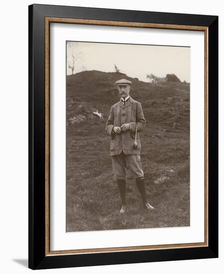 Gentleman in His Plus-Fours Ready to Play a Game of Golf-null-Framed Photographic Print