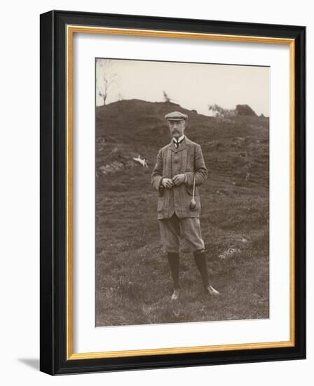 Gentleman in His Plus-Fours Ready to Play a Game of Golf-null-Framed Photographic Print