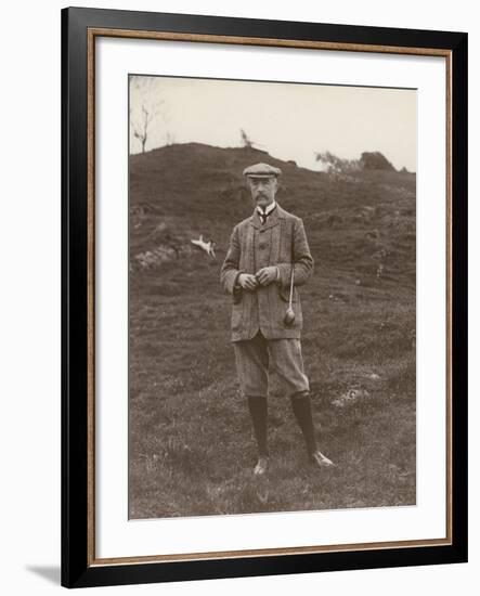 Gentleman in His Plus-Fours Ready to Play a Game of Golf-null-Framed Photographic Print