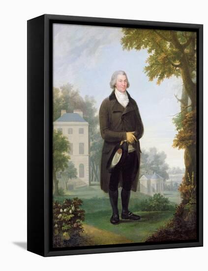 Gentleman in the Grounds of His House, c.1800-10-Samuel de Wilde-Framed Premier Image Canvas