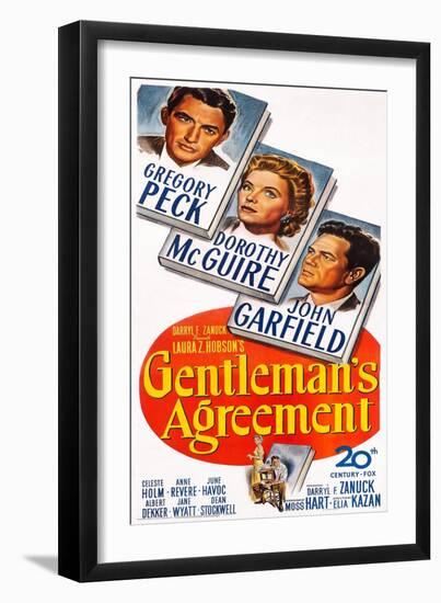 Gentleman's Agreement-null-Framed Art Print