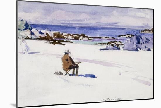 Gentleman Sketching-Francis Campbell Boileau Cadell-Mounted Giclee Print