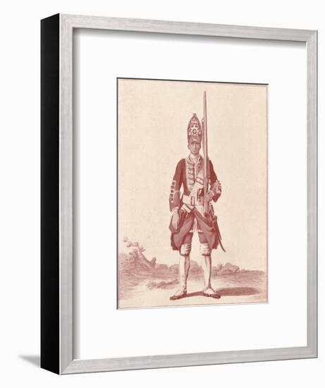 'Gentleman, the 7th (Royal Fusiliers) 1742', 1742 (1909)-Unknown-Framed Giclee Print