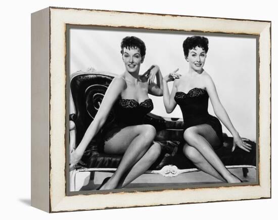 Gentlemen Marry Brunettes, from Left, Jane Russell, Jeanne Crain, 1955-null-Framed Stretched Canvas