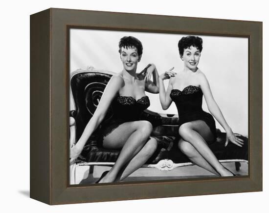 Gentlemen Marry Brunettes, from Left, Jane Russell, Jeanne Crain, 1955-null-Framed Stretched Canvas