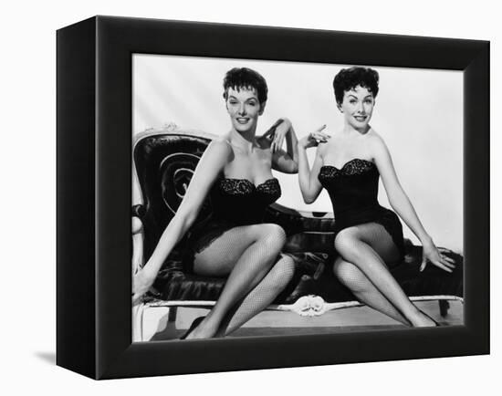 Gentlemen Marry Brunettes, from Left, Jane Russell, Jeanne Crain, 1955-null-Framed Stretched Canvas