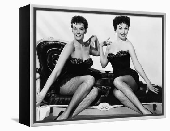 Gentlemen Marry Brunettes, from Left, Jane Russell, Jeanne Crain, 1955-null-Framed Stretched Canvas