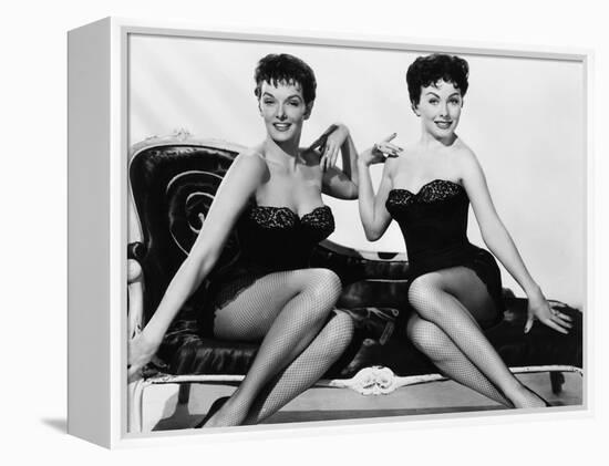 Gentlemen Marry Brunettes, from Left, Jane Russell, Jeanne Crain, 1955-null-Framed Stretched Canvas