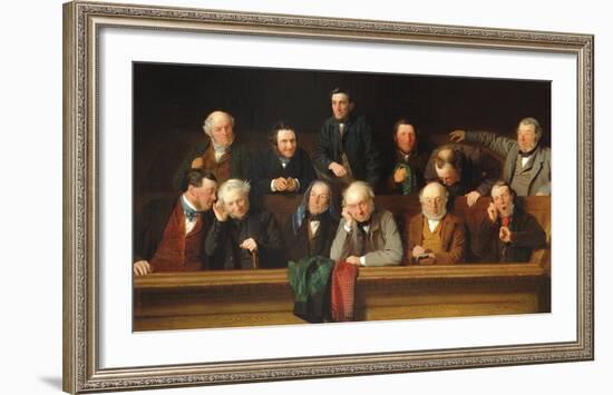 Gentlemen Of The Jury-John Morgan-Framed Premium Giclee Print