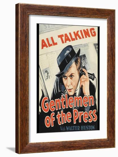 Gentlemen of the Press-null-Framed Art Print