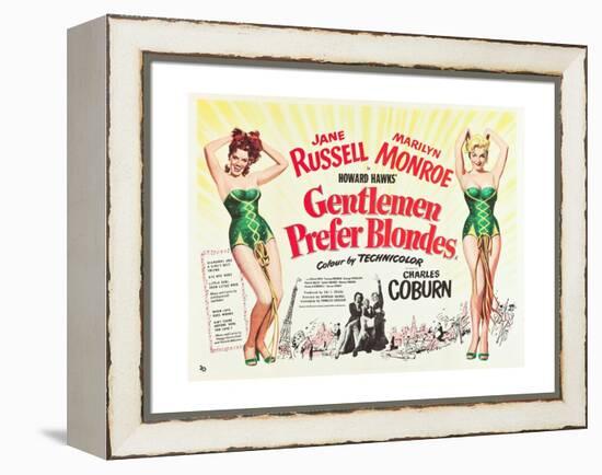 Gentlemen Prefer Blondes 1953-null-Framed Premier Image Canvas