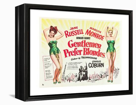 Gentlemen Prefer Blondes 1953-null-Framed Premier Image Canvas