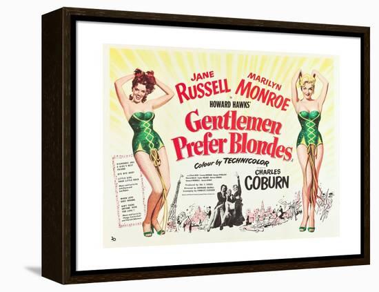 Gentlemen Prefer Blondes 1953-null-Framed Premier Image Canvas