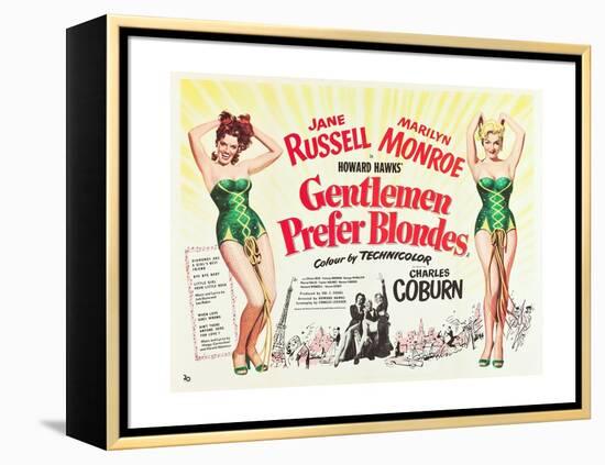 Gentlemen Prefer Blondes 1953-null-Framed Premier Image Canvas