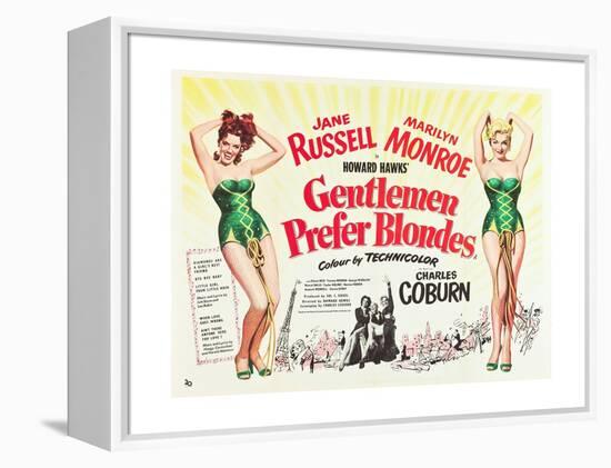 Gentlemen Prefer Blondes 1953-null-Framed Premier Image Canvas