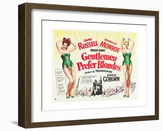 Gentlemen Prefer Blondes 1953-null-Framed Giclee Print