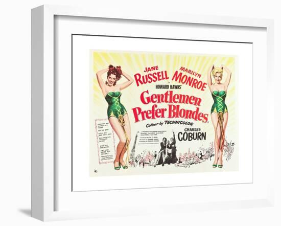 Gentlemen Prefer Blondes 1953-null-Framed Giclee Print