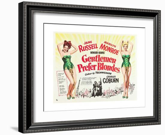 Gentlemen Prefer Blondes 1953-null-Framed Giclee Print