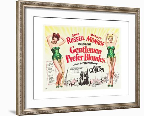 Gentlemen Prefer Blondes 1953-null-Framed Giclee Print