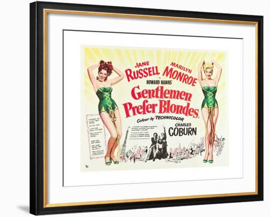 Gentlemen Prefer Blondes 1953-null-Framed Giclee Print