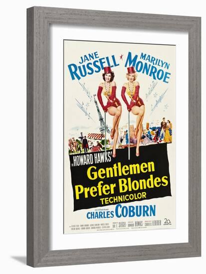 Gentlemen Prefer Blondes, 1953-null-Framed Art Print