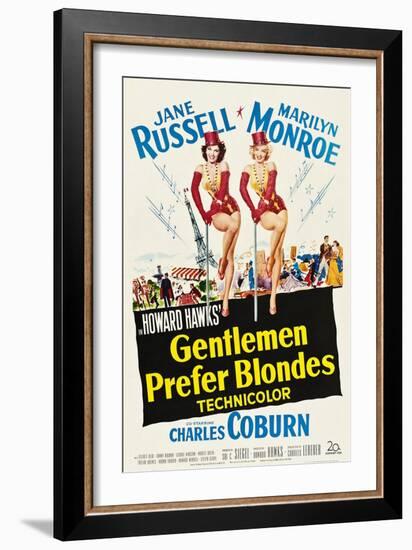 Gentlemen Prefer Blondes, 1953--Framed Art Print