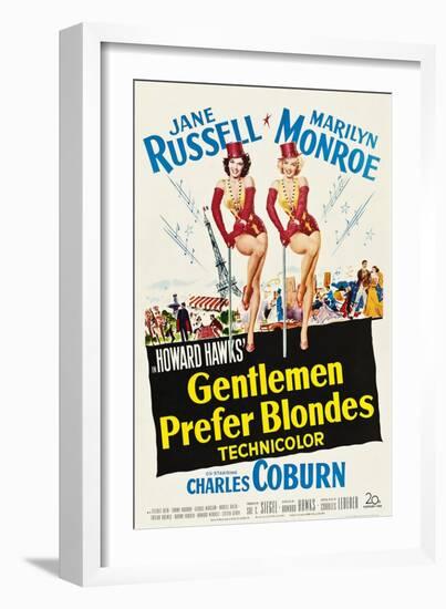 Gentlemen Prefer Blondes, 1953-null-Framed Premium Giclee Print