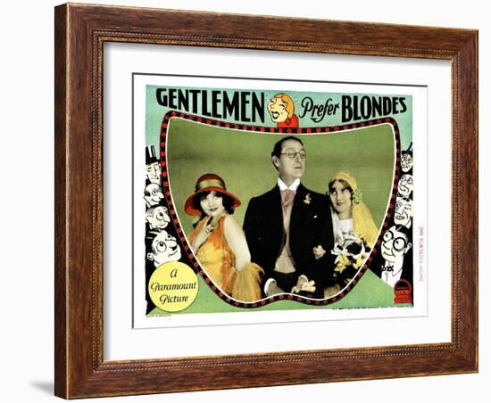 Gentlemen Prefer Blondes, Alice White, Holmes Herbert, Ruth Taylor, 1928-null-Framed Art Print