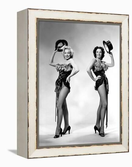 Gentlemen Prefer Blondes, Howard Hawks, Marilyn Monroe, Jane Russell, 1953-null-Framed Stretched Canvas