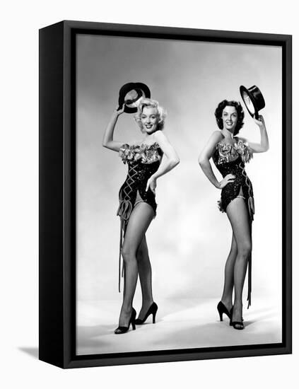 Gentlemen Prefer Blondes, Howard Hawks, Marilyn Monroe, Jane Russell, 1953-null-Framed Stretched Canvas